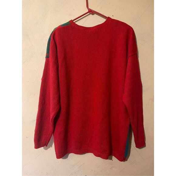 Vintage 90’s Deer Buck Scenic XL Sweater 3D Foilage - Picture 7 of 11